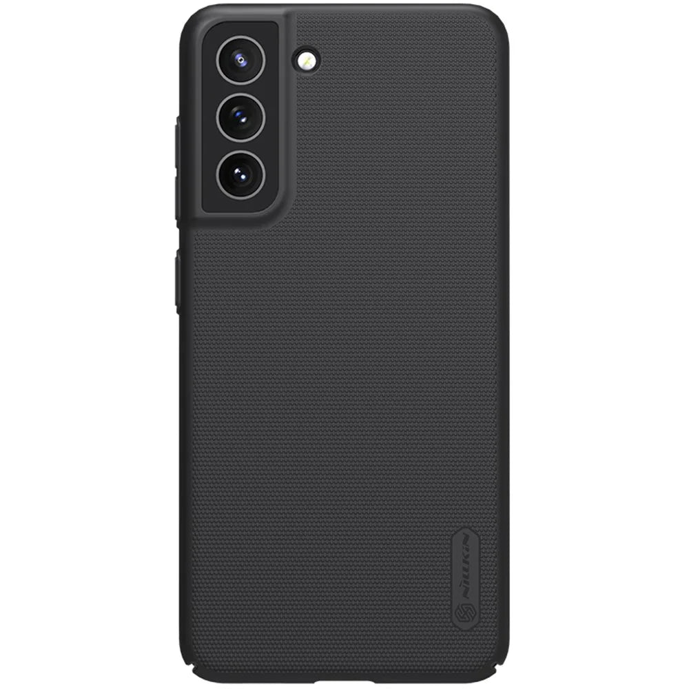 NILLKIN Frosted Shield Matte Surface Hard PC Phone Cover Case for Samsung Galaxy S21 FE 2021 - Black - 2