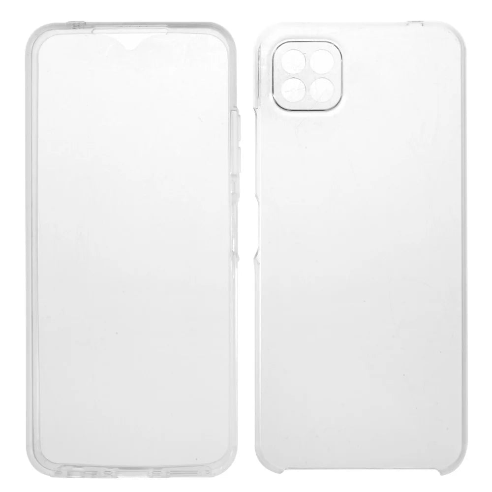 Detachable 2-in-1 Clear TPU+PET+Acrylic Hybrid Case Phone Cover for Samsung Galaxy A22 5G (EU Version) - 2