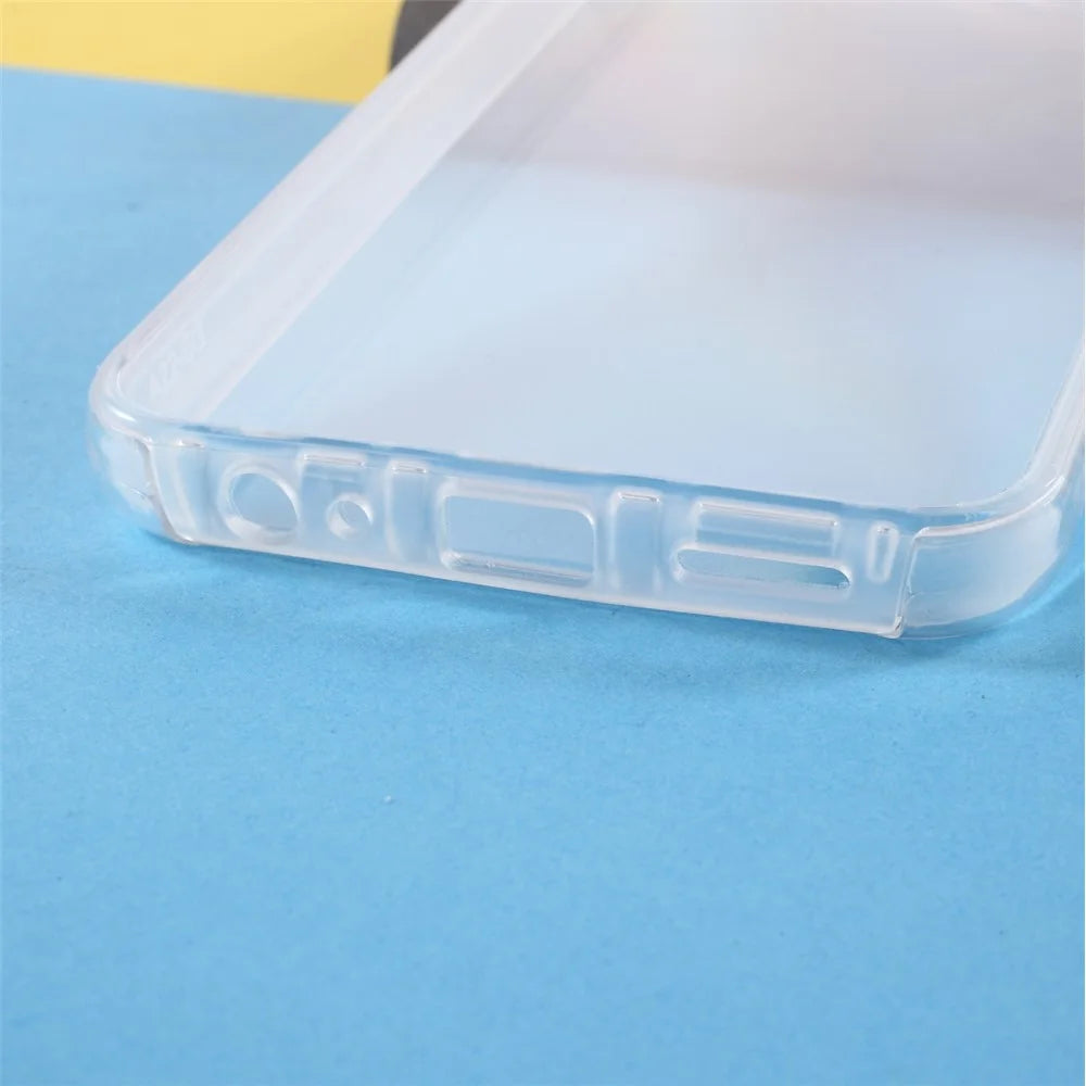 Detachable 2-in-1 Clear TPU+PET+Acrylic Hybrid Case Phone Cover for Samsung Galaxy A22 5G (EU Version) - 5