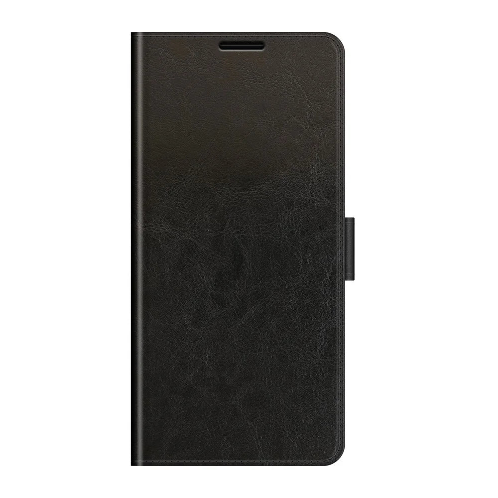 Wallet Design Crazy Horse Texture Leather Phone Cover Shell with Horizontal Viewing Stand for Samsung Galaxy S22+ 5G - Black - 2