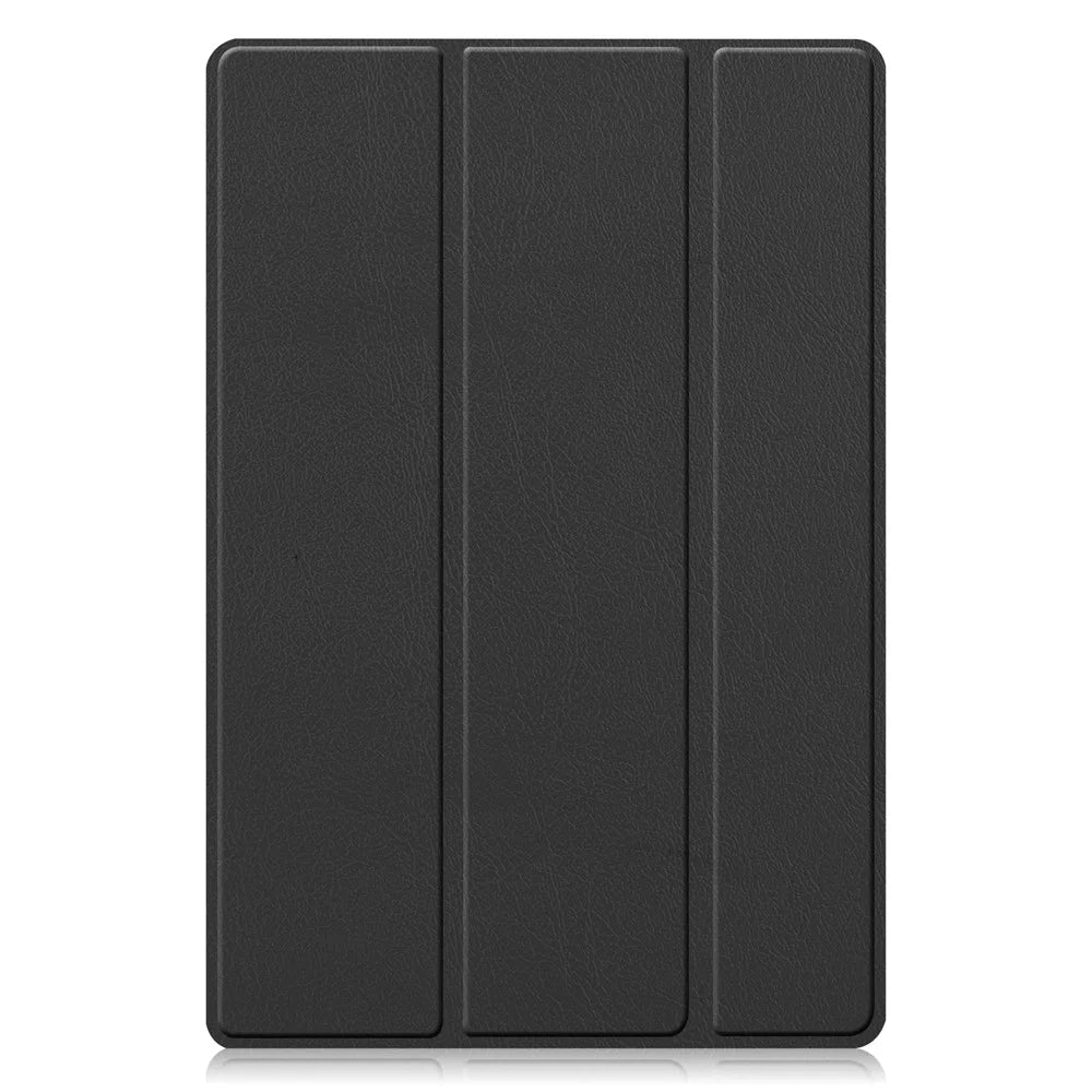 For Samsung Galaxy Tab A8 10.5 (2021) / A8 10.5 (2022) Trifold Stand PU Leather Hard PC Inner Shockproof Protective Tablet Cover - Black - 3