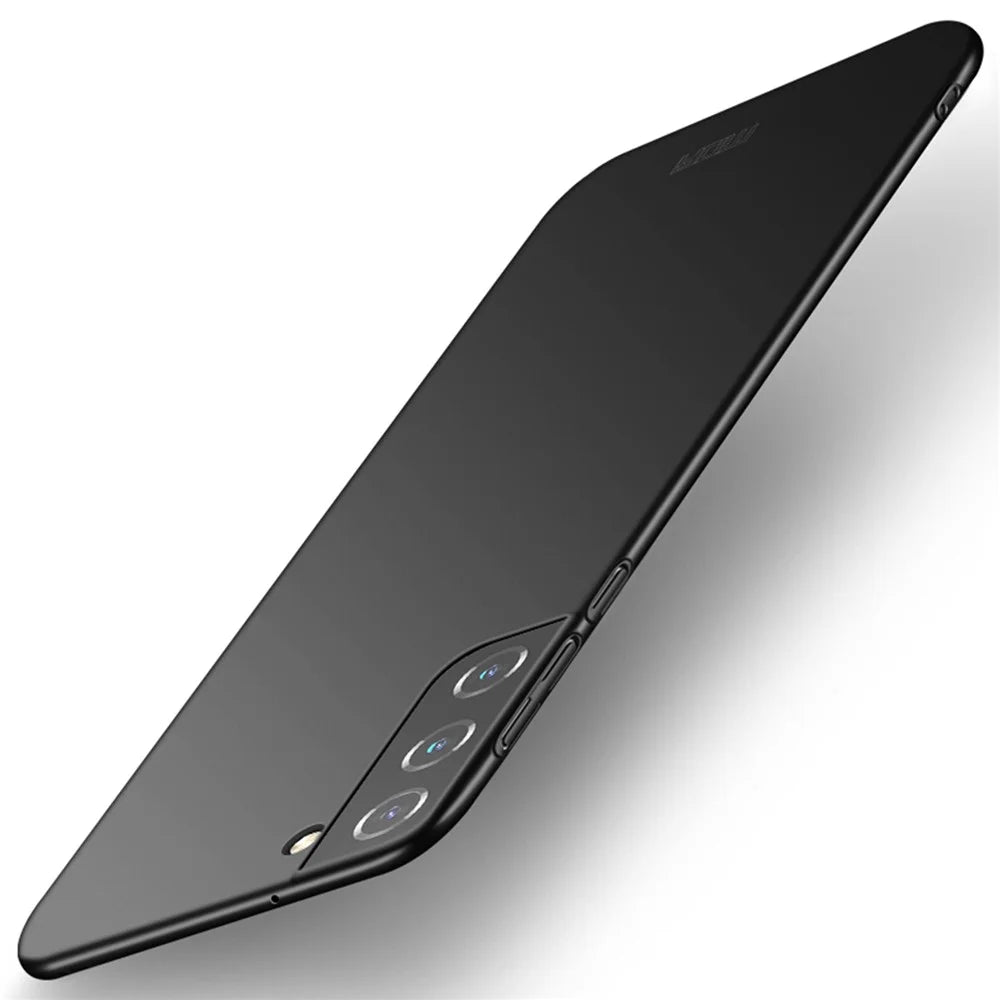 MOFI Shield Slim Hard PC Matte Finish Anti-Fingerprint Shockproof Protective Case for Samsung Galaxy S22 5G - Black - 1