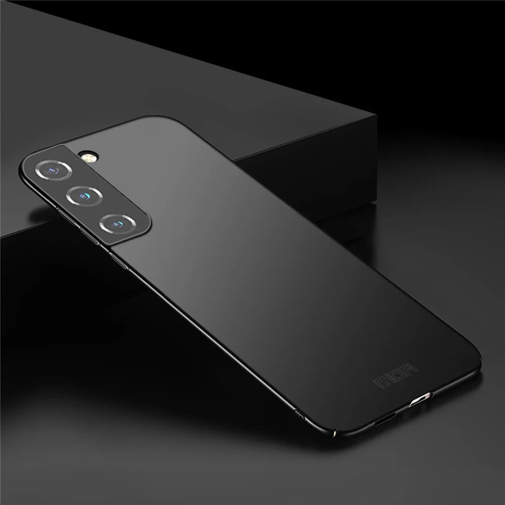 MOFI Shield Slim Hard PC Matte Finish Anti-Fingerprint Shockproof Protective Case for Samsung Galaxy S22 5G - Black - 2