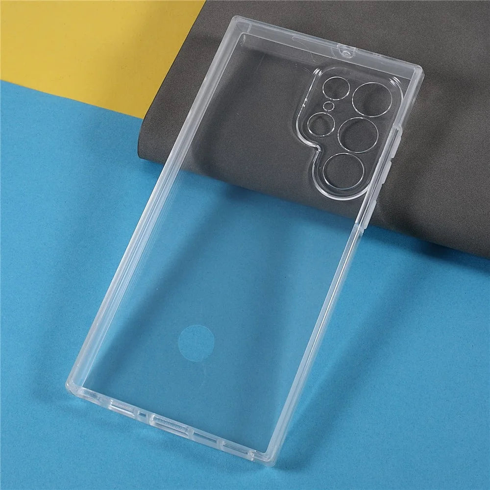 Dust-proof Smartphone Bag Covering Hard PC Back+PET Front Cover+TPU Edge Hybrid Mobile Phone Case for Samsung Galaxy S22 Ultra 5G - 6