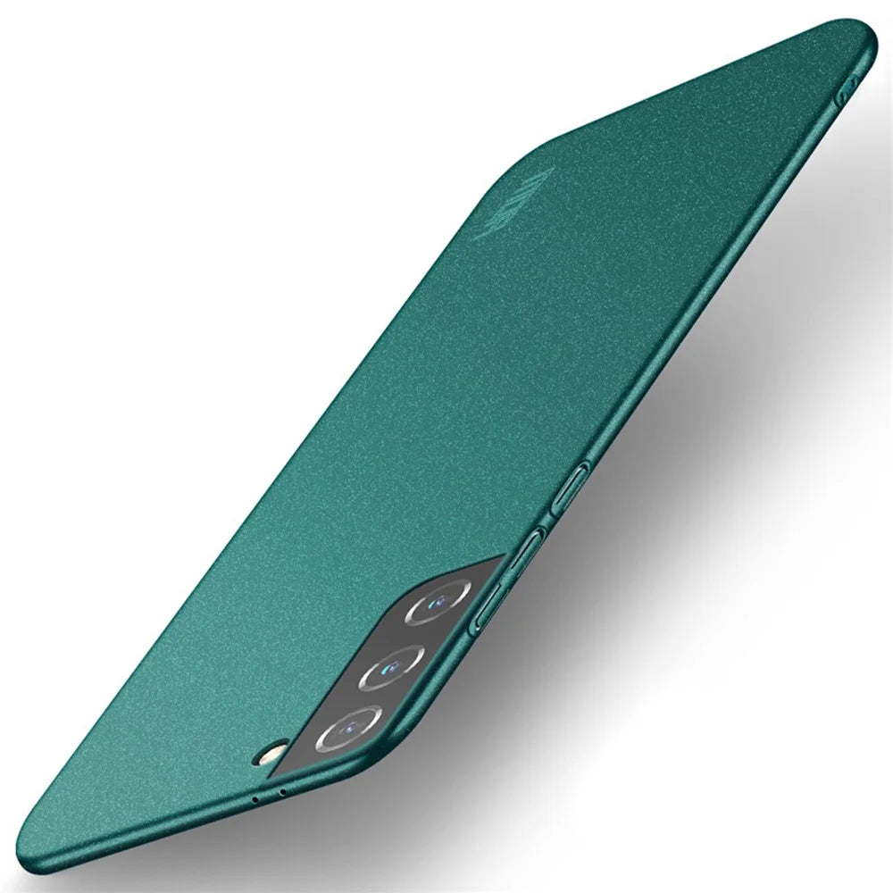 MOFI Shield Matte Series Hard PC Anti-Fingerprint Drop Protective Phone Case for Samsung Galaxy S21 4G/5G - Green - 1