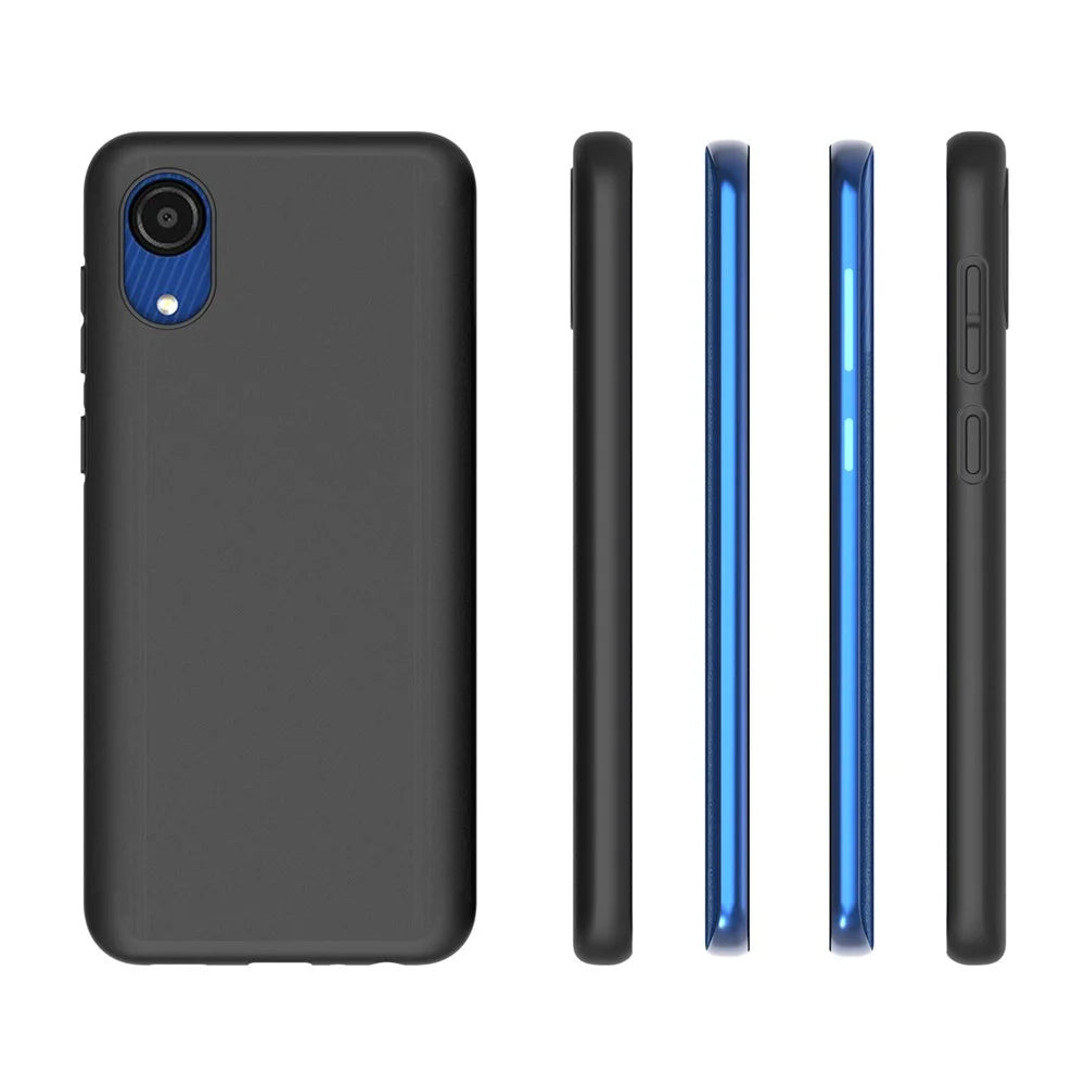 10Pcs/Pack Double-sided Matte Finish Anti-scratch Mobile Phone Case TPU Cover for Samsung Galaxy A03 Core - 6