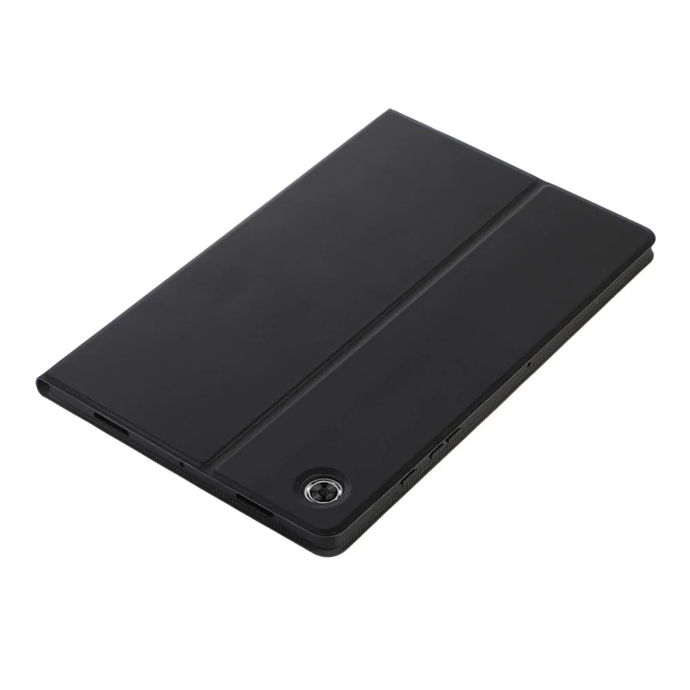 For Samsung Galaxy Tab A8 10.5 (2021) / A8 10.5 (2022) Anti-fall Folio Flip PU Leather Tablet Protective Case Cover with Stand - Black - 6