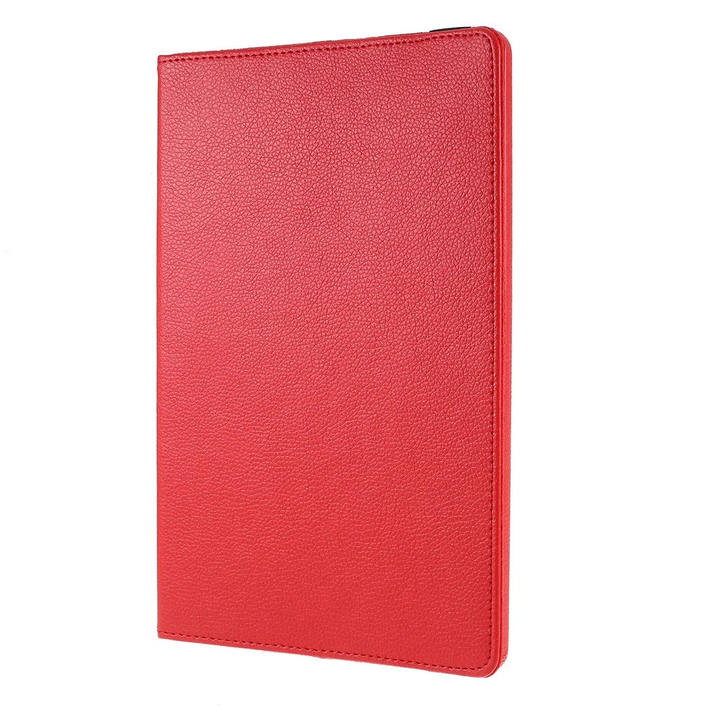 360 Degree Rotary Stand Tablet Case for Samsung Galaxy Tab S10+ / S9+  / S8+ / S7+ / S7 FE PU Leather + PC Cover Shell - Red - 2