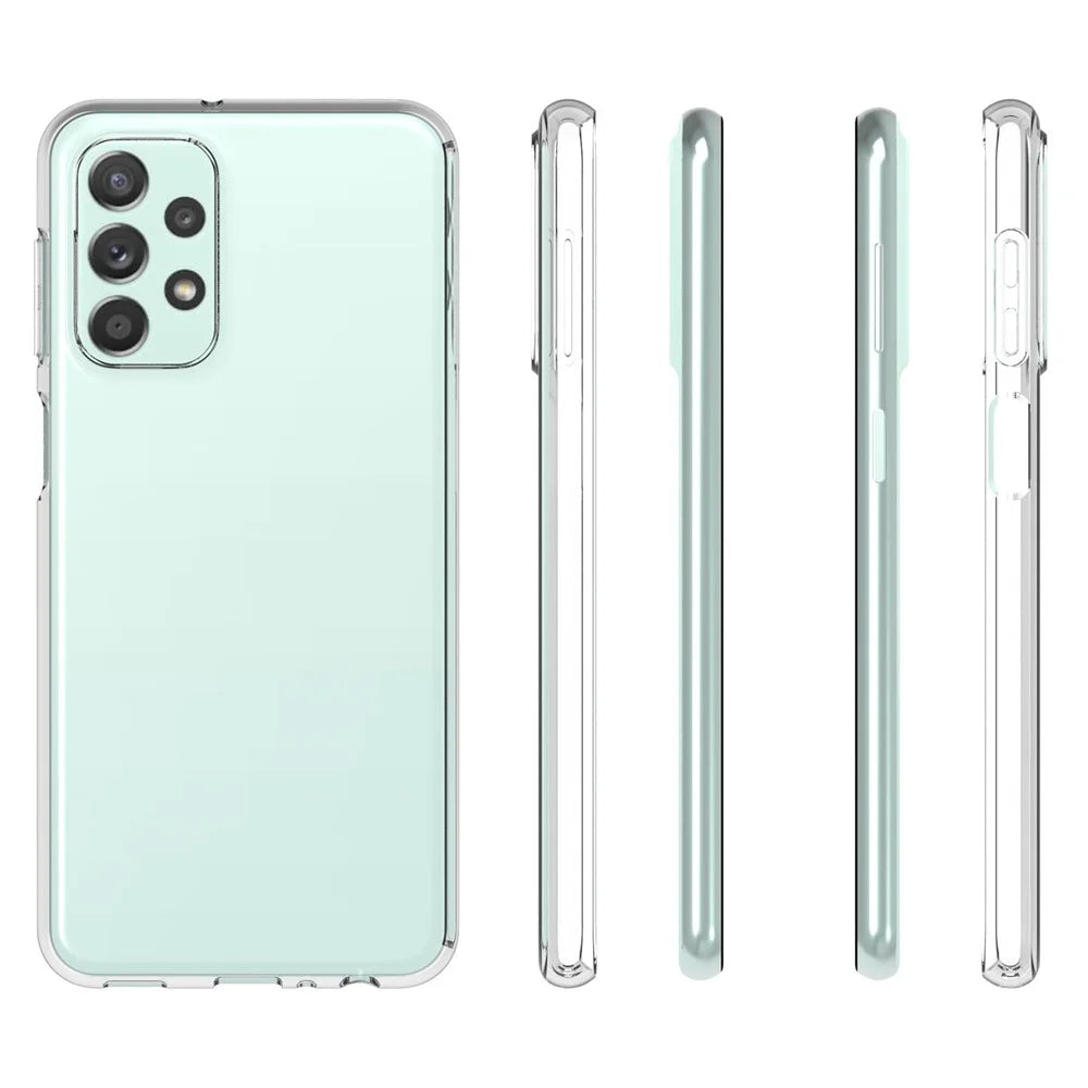 10Pcs/Pack Clear Anti-watermark Case for Samsung Galaxy A23, Soft TPU Light Precise Cutout Back Cover Protector - 6