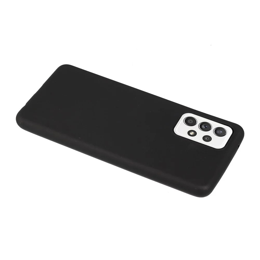 For Samsung Galaxy A33 5G Candy Color Soft TPU Phone Case Anti-drop Back Cover - Black - 3