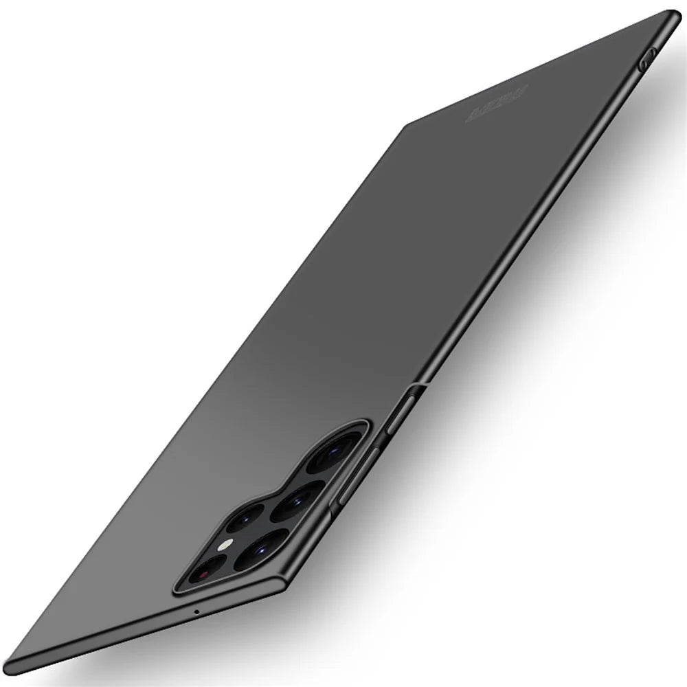 MOFI JK-1 Shield For Samsung Galaxy S22 Ultra 5G Matte Finish Drop-resistant Hard PC Phone Cover Case - Black - 1