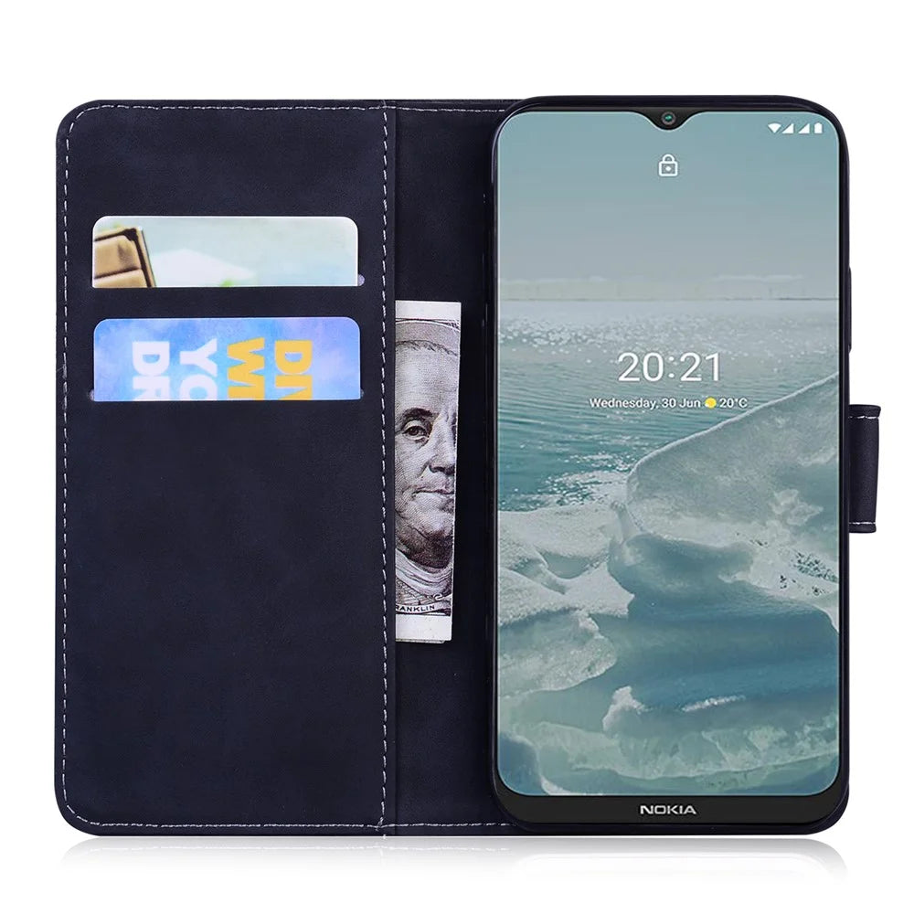 For Samsung Galaxy A23 4G / 5G (Global Version) Butterfly Pattern Printing Leather Wallet Case Hands-Free Stand Magnetic Closure Shockproof Flip Folio Cover - Black - 6