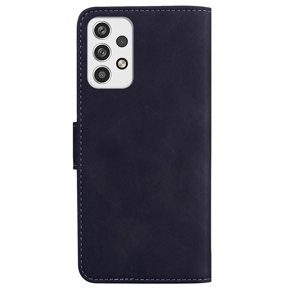 For Samsung Galaxy A23 4G / 5G (Global Version) Folding Stand PU Leather Business Cover Wallet Design Anti-Scratch Full Protective Phone Case - Green - 2