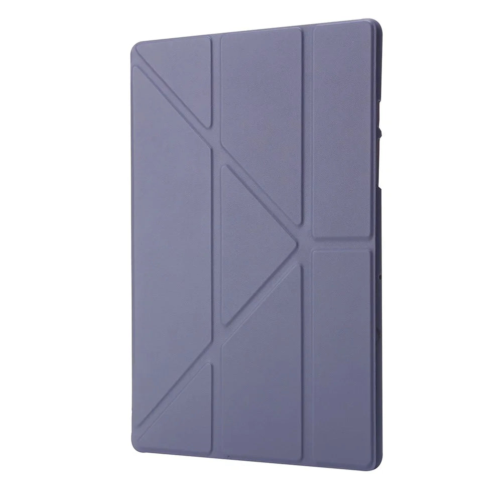 Protective Case Cover for Samsung Galaxy Tab A8 10.5 (2021) / (2022) Shockproof V-fold Stand Silicone Tablet Case Support Auto Wake / Sleep - Purple - 2