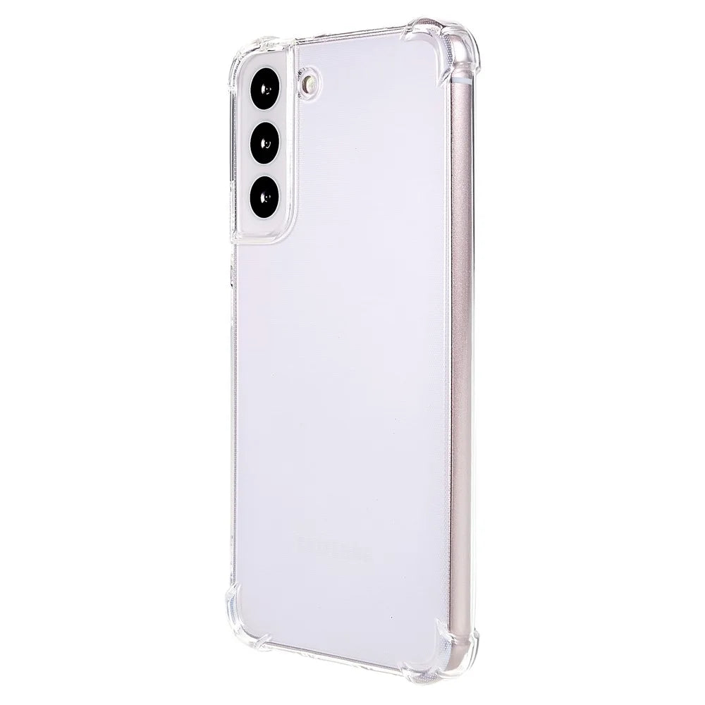 For Samsung Galaxy S22 5G Crystal Clear TPU Cell Phone Case Shockproof Reinforced Corners Camera Lens Protection Cover - 3