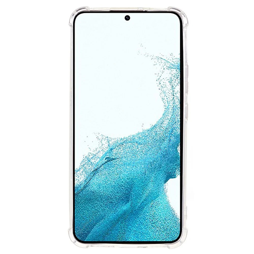 For Samsung Galaxy S22 5G Crystal Clear TPU Cell Phone Case Shockproof Reinforced Corners Camera Lens Protection Cover - 4