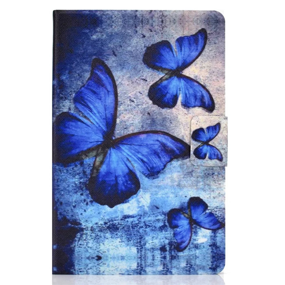 For Samsung Galaxy Tab S7 T870/Galaxy Tab S8 X700 X706 Anti-drop Pattern Printing Leather Tablet Case Protective Cover - Butterfly - 2