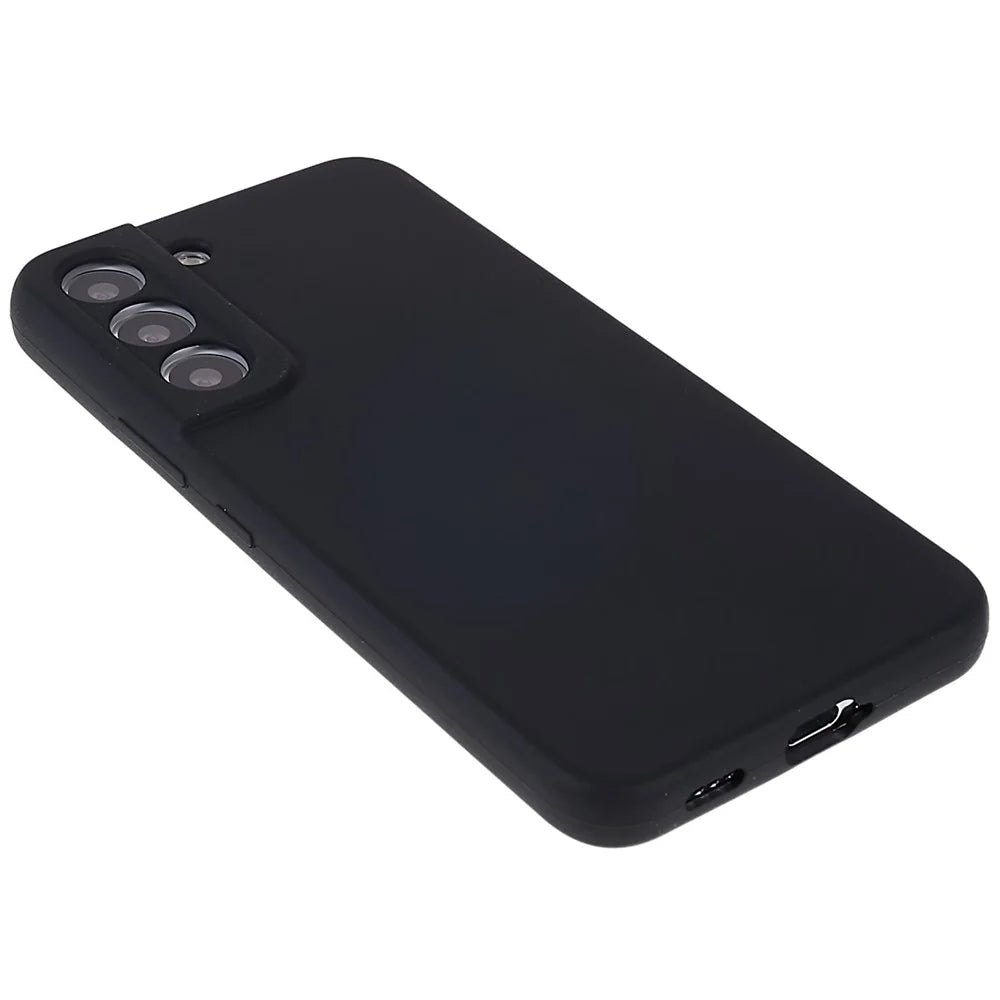 For Samsung Galaxy S22+ 5G Anti-scratch Phone Case Premium Solid State Silicone Mobile Phone Protector - Black - 5
