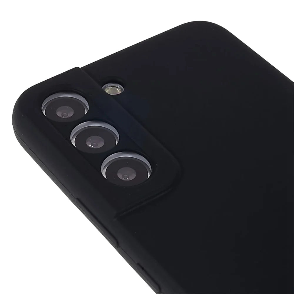 For Samsung Galaxy S22+ 5G Anti-scratch Phone Case Premium Solid State Silicone Mobile Phone Protector - Black - 7