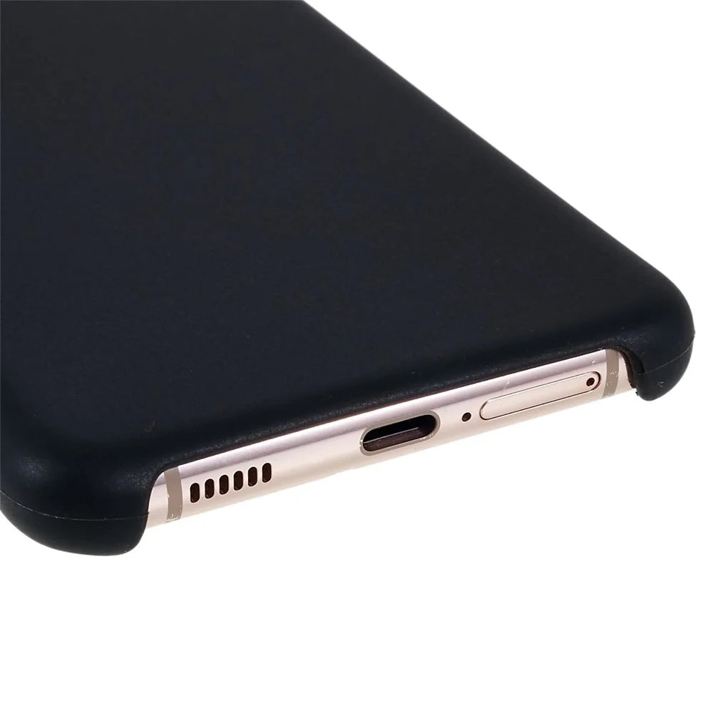 For Samsung Galaxy S21 4G/5G Smartphone Case Soft Premium Solid State Silicone Shockproof Mobile Phone Protector - Black - 6