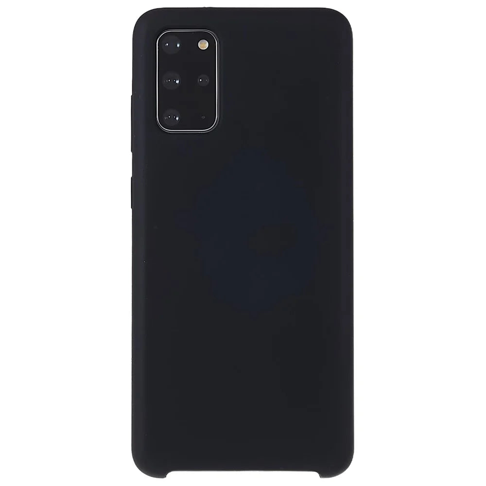 For Samsung Galaxy S20 Plus 5G/4G Phone Bag Case Durable Solid State Silicone Mobile Phone Protector Cover - Black - 2