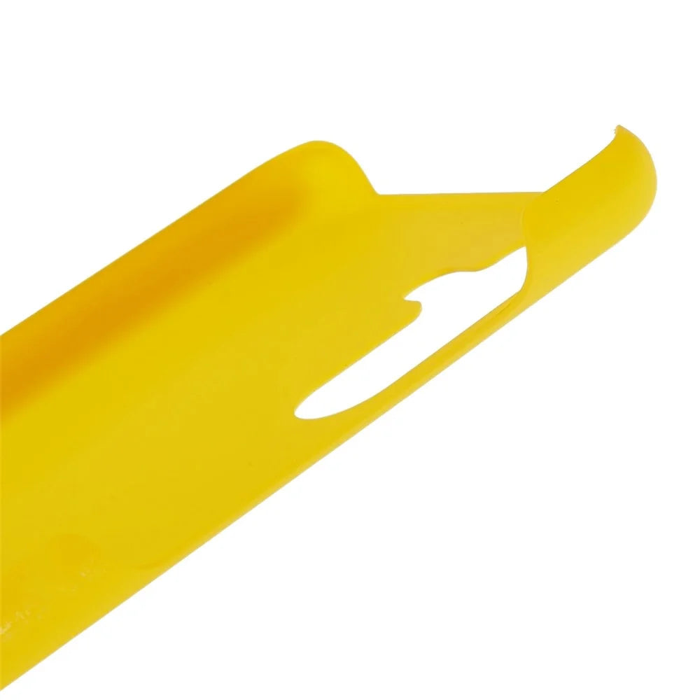 For Samsung Galaxy A13 5G Glossy Surface Hard PC Phone Case Anti-scratch Rubberized Protective Cover - Yellow - 6