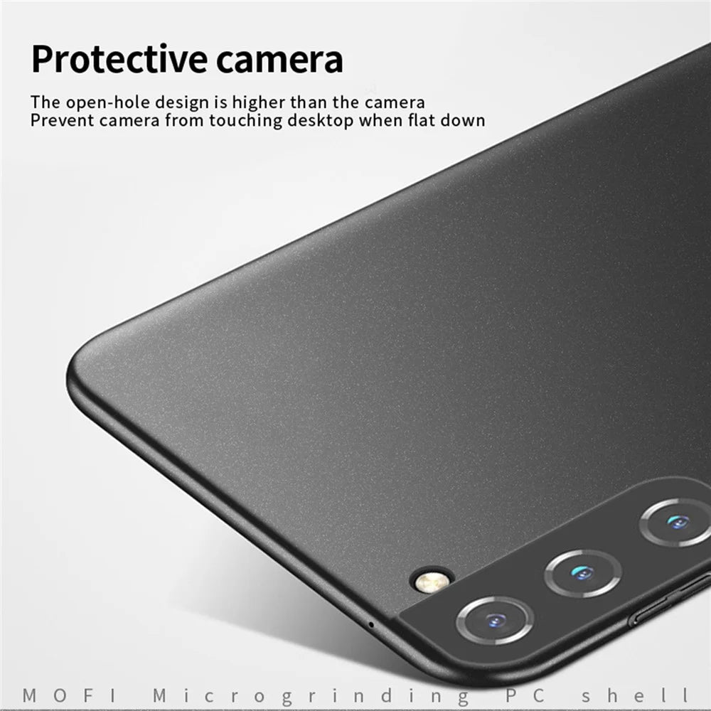 MOFI Shield Matte Series for Samsung Galaxy S22+ 5G Impact Resistant Hard PC Phone Case Protector Cover - Green - 5