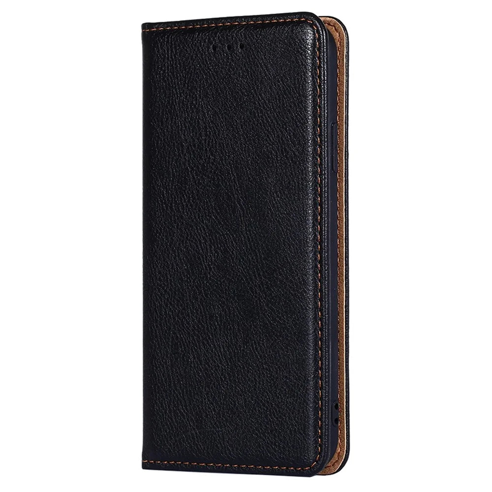 For Samsung Galaxy A13 4G Drop Prevention PU Leather Wallet Case Magnetic Auto-absorbed Stand Phone Shell - Black - 5