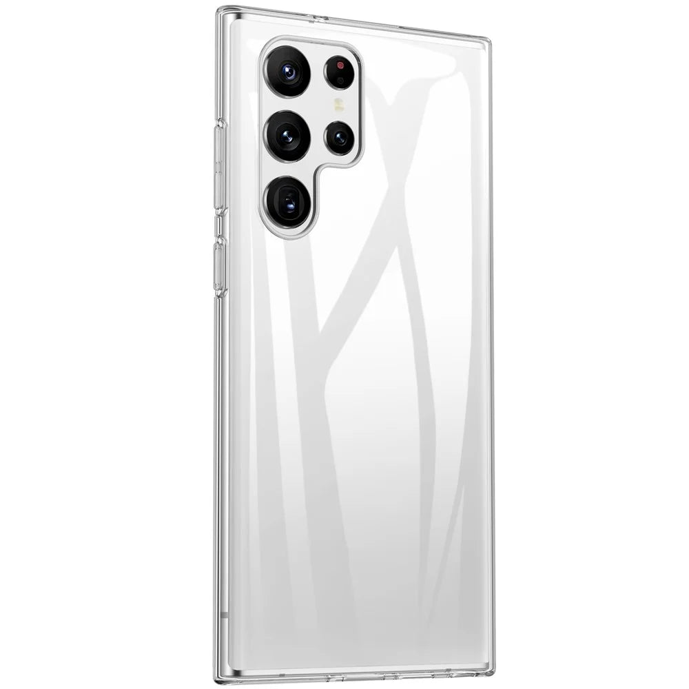 Transparent TPU Case for Samsung Galaxy S22 Ultra 5G, Anti-fingerprint Drop-proof Phone Protective Cover - 6