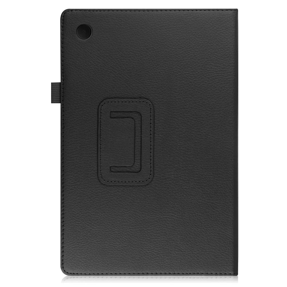 For Samsung Galaxy Tab A8 10.5 (2021) / (2022) Litchi Texture Tablet Case PU Leather Protective Cover with Auto Wake / Sleep - Black - 6