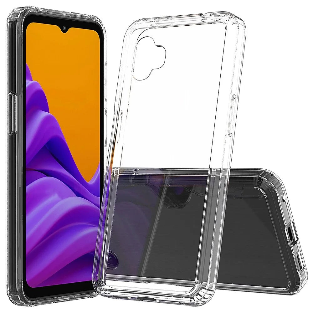 For Samsung Galaxy Xcover 6 Pro Transparent Slim Phone Cover Hard Acrylic Back + Soft TPU High Impact Case - 1