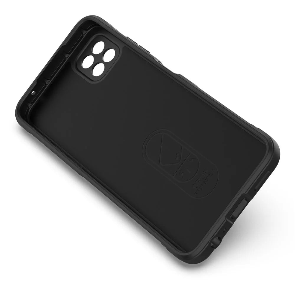 Rugged Shockproof Phone Case for Samsung Galaxy A22 5G (EU Version), Soft TPU Anti-fall Protective Cover - Black - 2