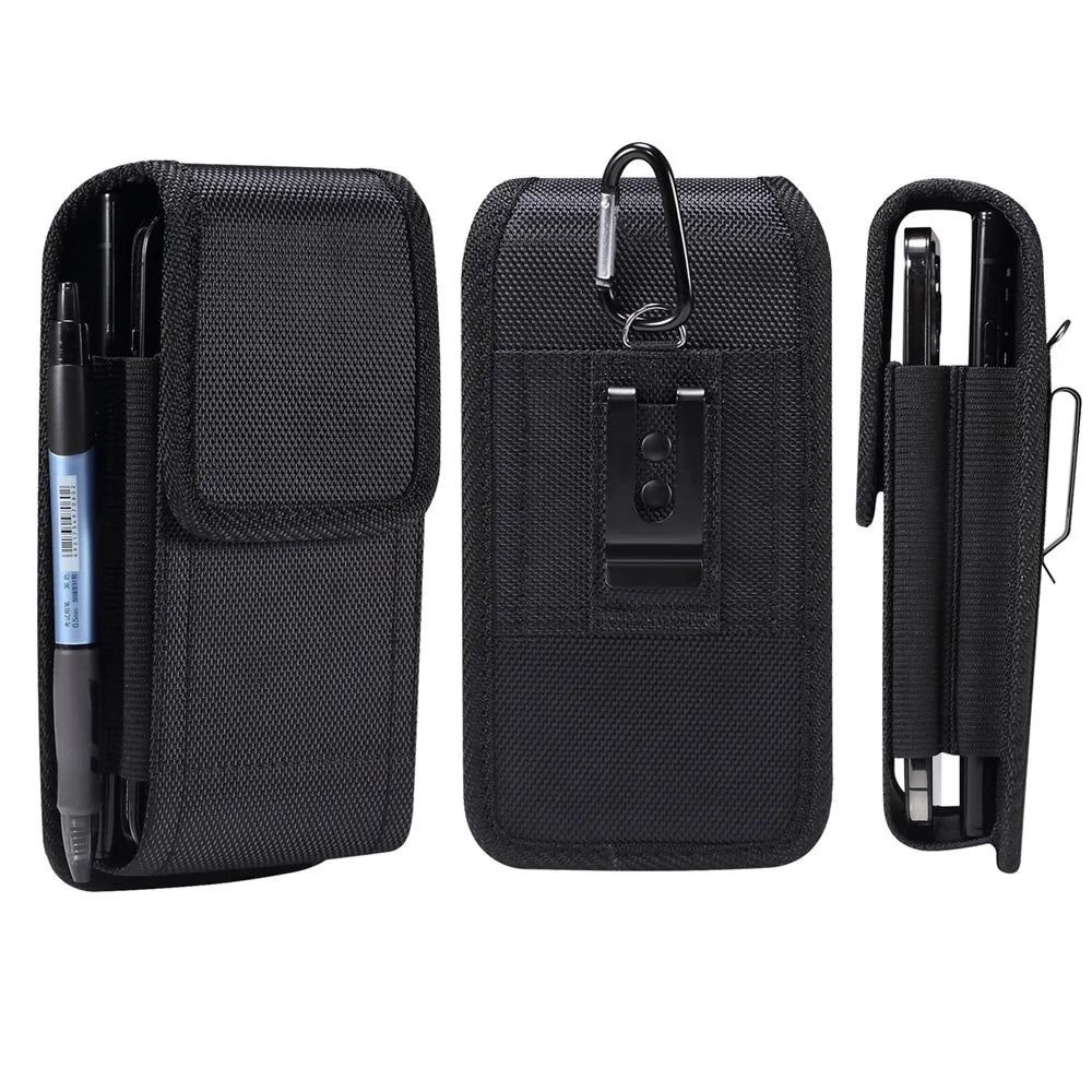 Phone Waist Pouch Oxford Cloth Belt Loop Back Clip Phone Bag Vertical Design, for 6.5 / 6.7 / 6.8 / 6.9 inch Phone - 5