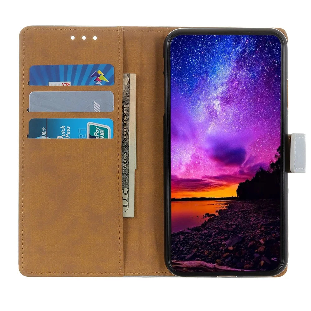 Magnetic Clasp Design Leather Shell Case with Wallet Stand for Sony Xperia 1 III 5G - Black - 4