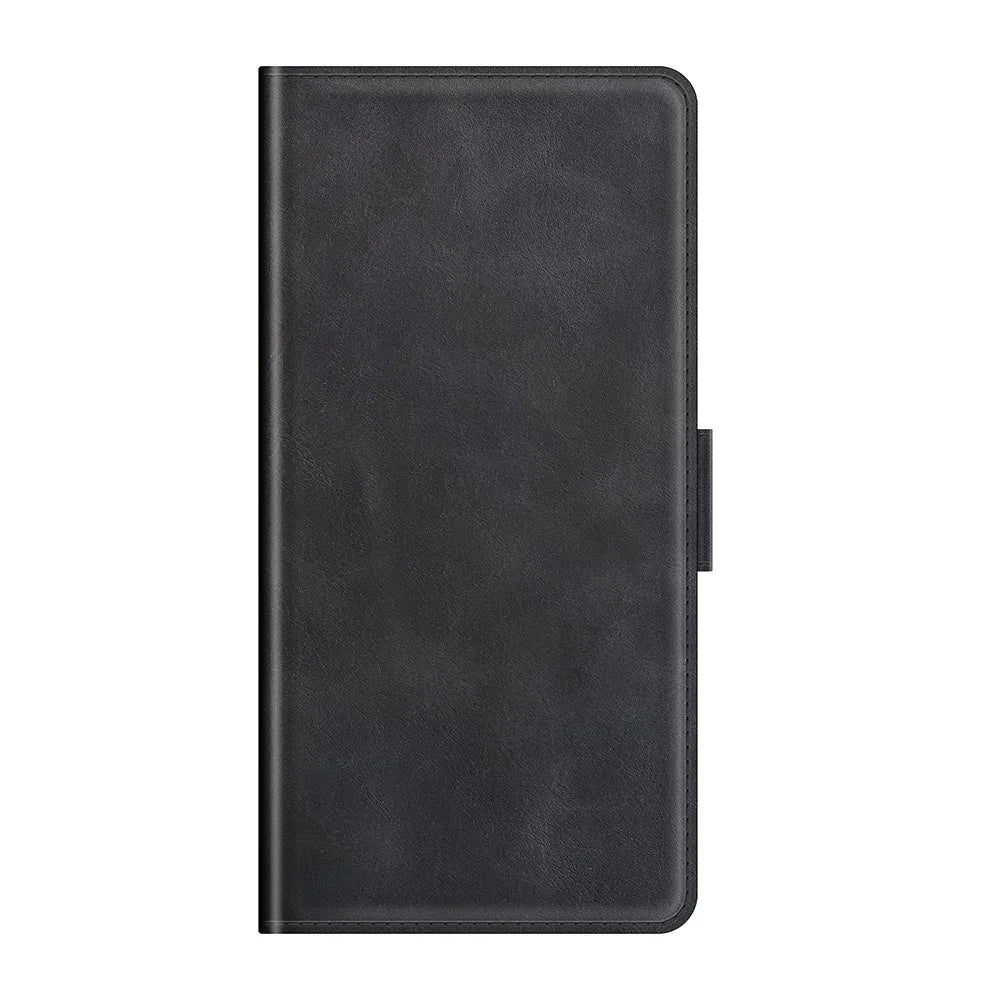 Magnetic Double Clasp PU Leather Wallet Stand Case Shell for Sony Xperia 10 III 5G / Xperia 10 III Lite - Black - 2