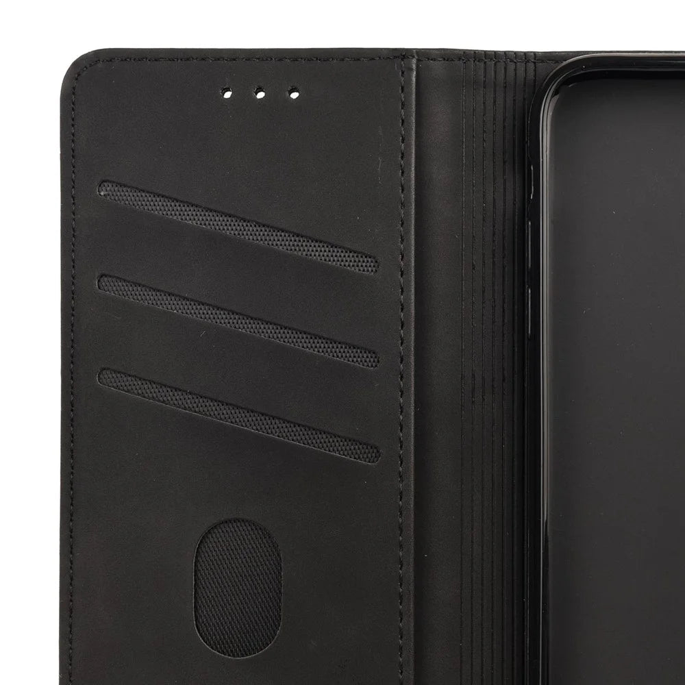 For Sony Xperia 10 IV Skin-touch Feeling Case Splicing PU Leather+TPU Anti-drop Stand Wallet Cover - Black - 6