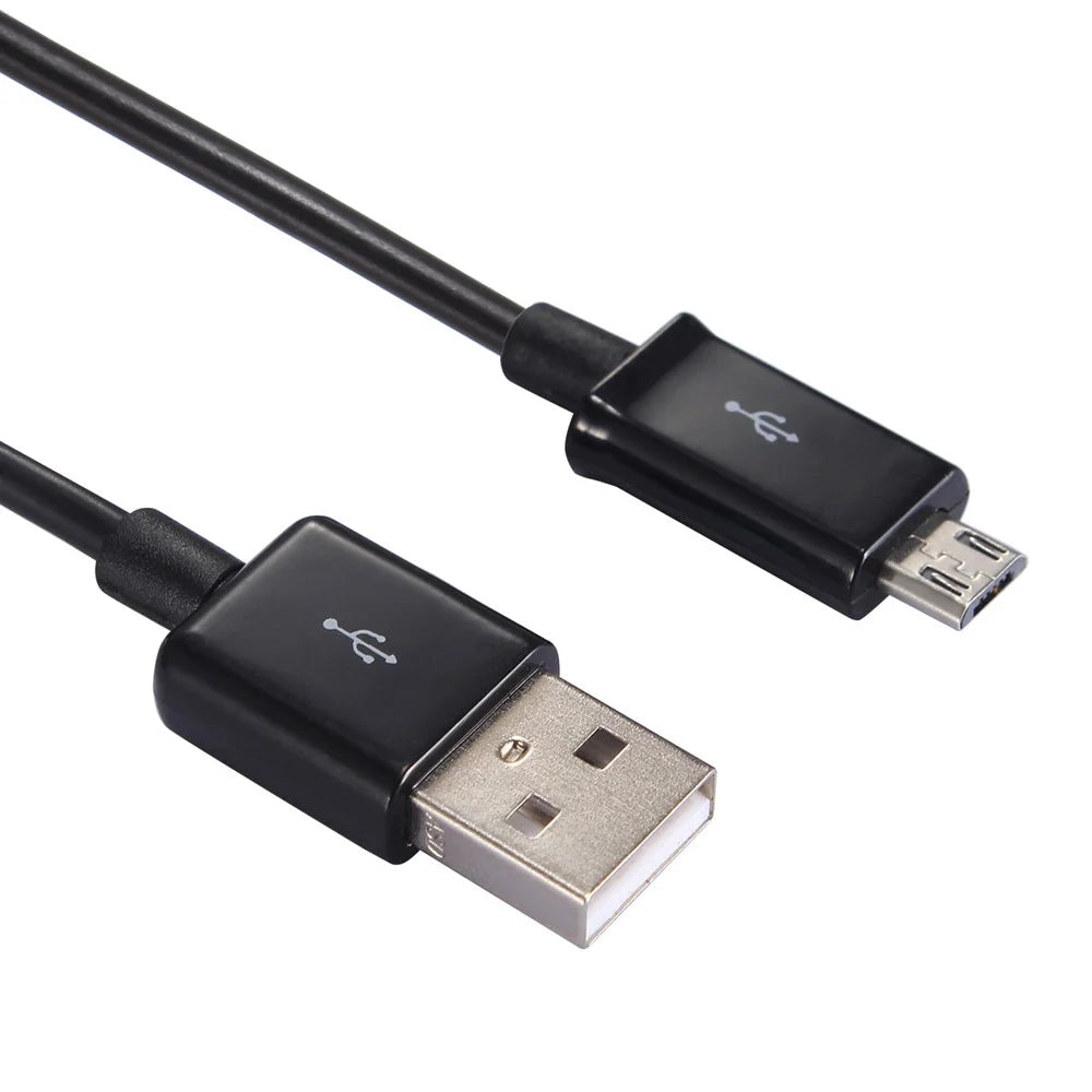 0.9m 2A Micro USB to USB 2.0 Data Sync Charge Cable - Black - 2