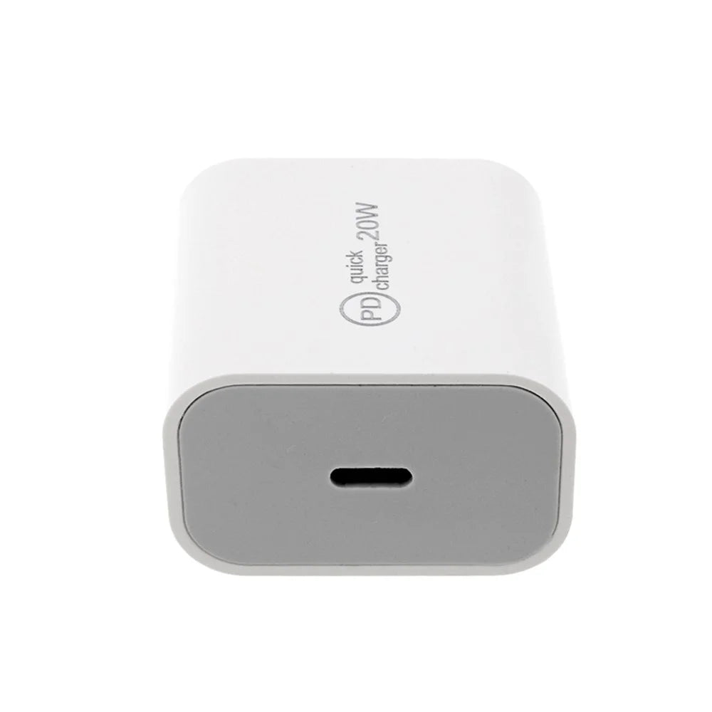 20W PD Intelligent Quick Charging Wall Charger Portable Travel Charger for iPhone Huawei Xiaomi Samsung Mobile Phones [US Plug] - 3