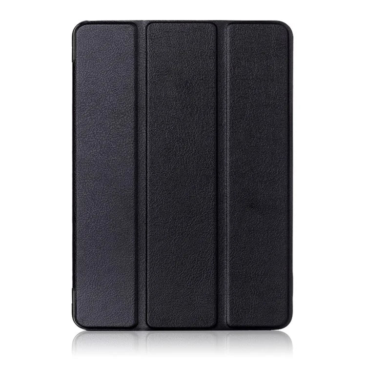 For Lenovo Tab 4 10 Plus (TB-X704F/N) Tri-fold Leather Stand Shell Accessory - Black - 2