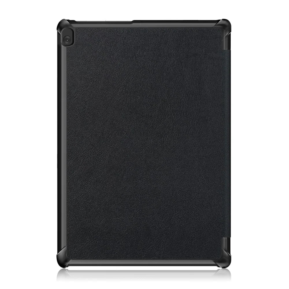 Tri-Fold Stand Leather Smart Auto Wake-Up/Sleep Case for Lenovo Tab M10 TB-X605F/TB-X505 - Black - 5