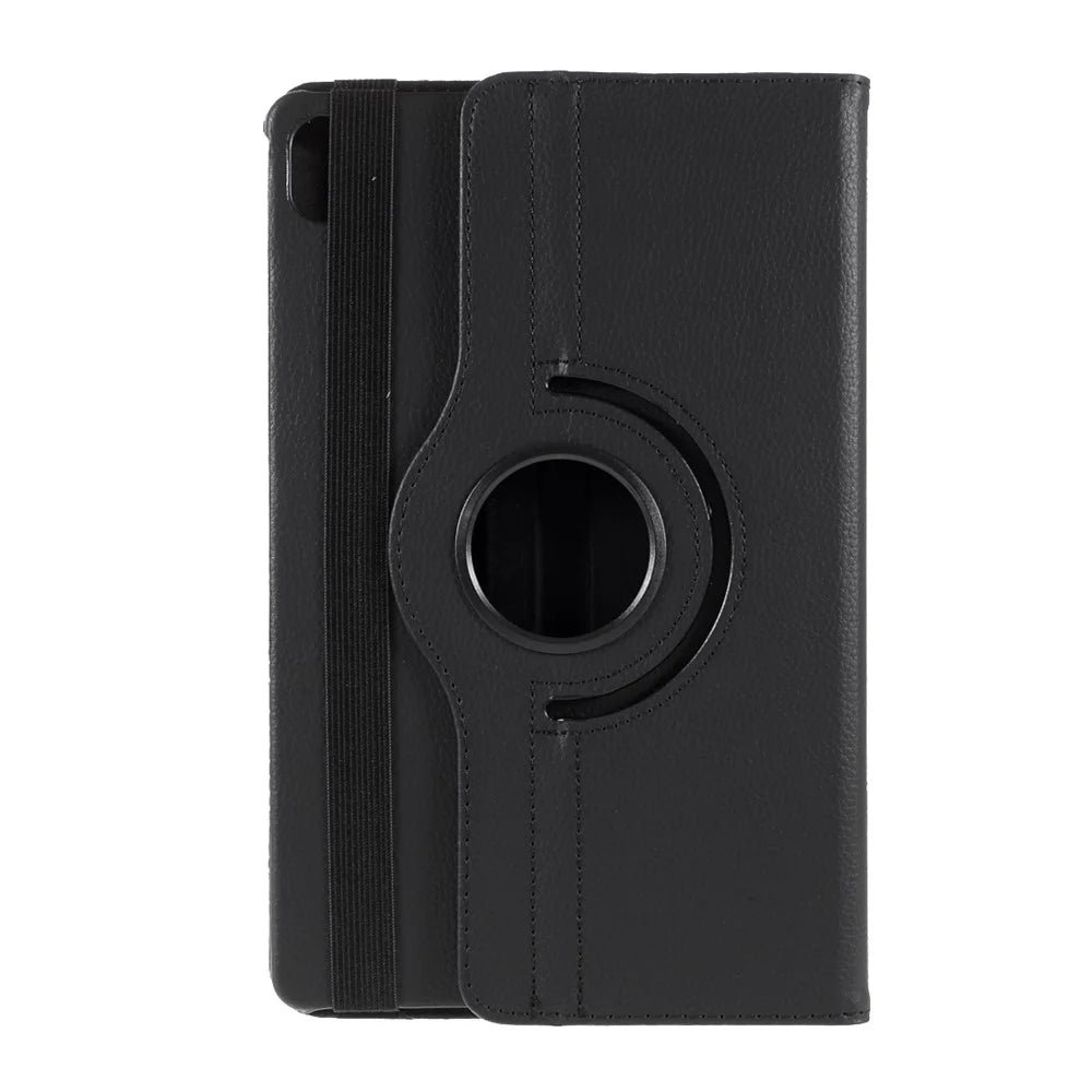 360 Degrees Rotating Stand Leather Case for Lenovo Tab P11 / P11 5G 11 inch TB-J606F / J606X- Black - 3