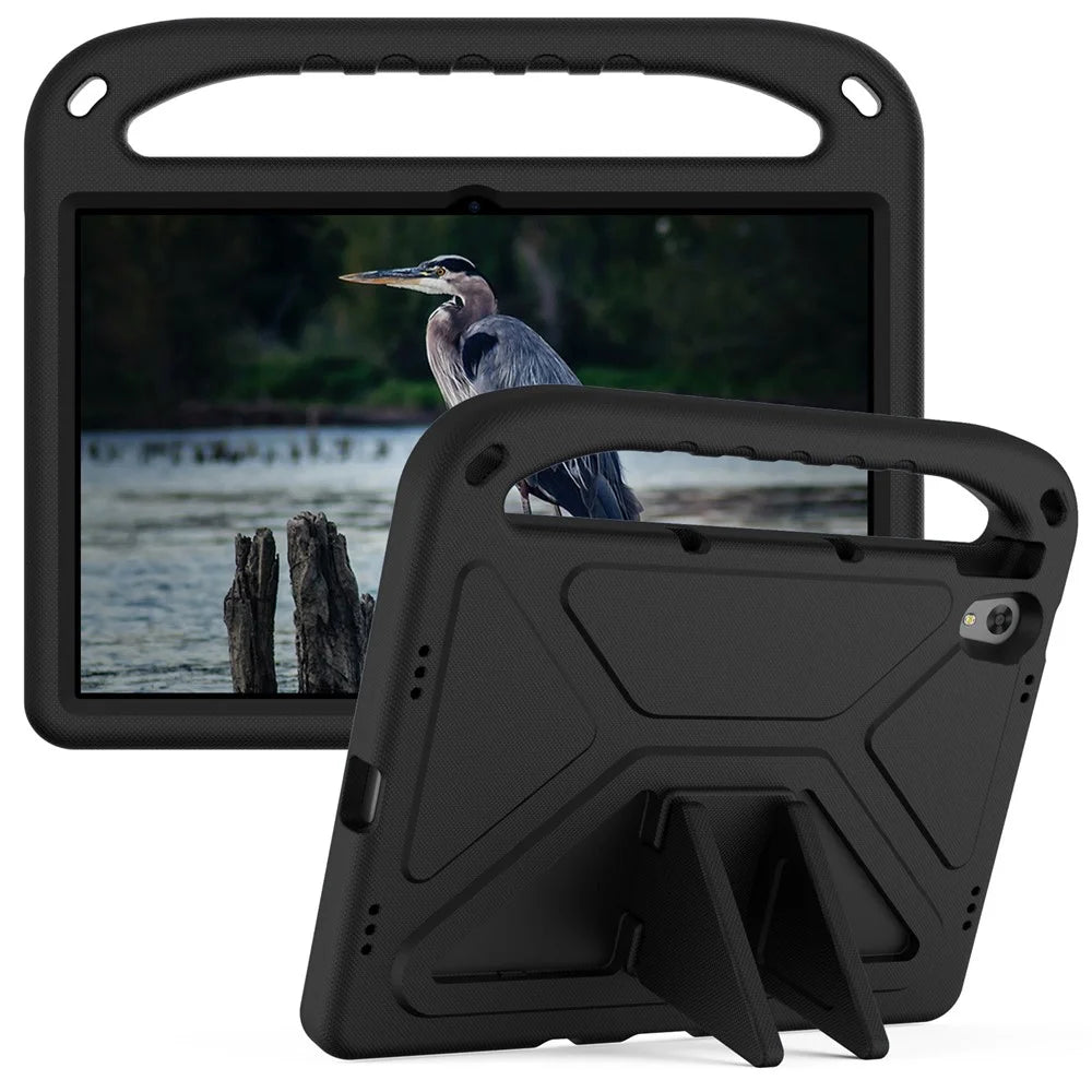 Portable Handle EVA Tablet Protective Case Cover with Kickstand for Lenovo Tab P11 TB-J606F / Tab P11 5G - Black - 1