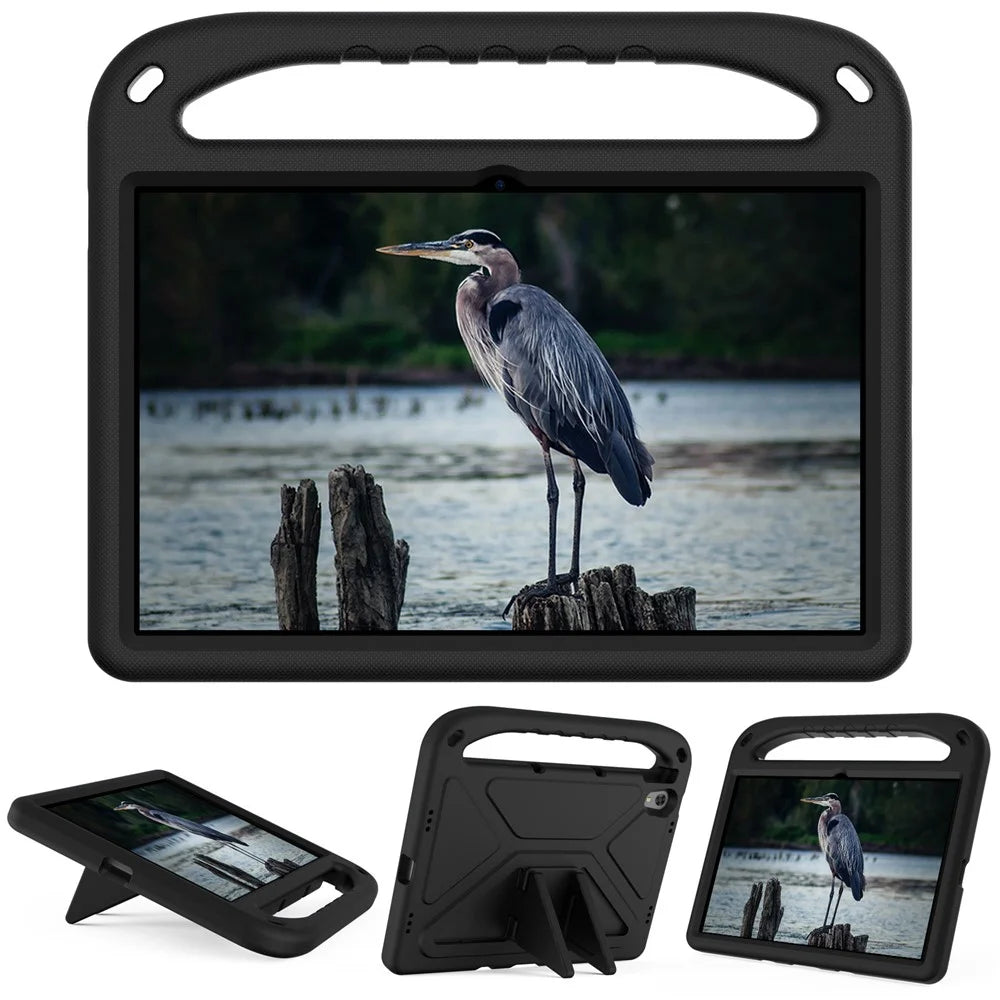 Portable Handle EVA Tablet Protective Case Cover with Kickstand for Lenovo Tab P11 TB-J606F / Tab P11 5G - Black - 2