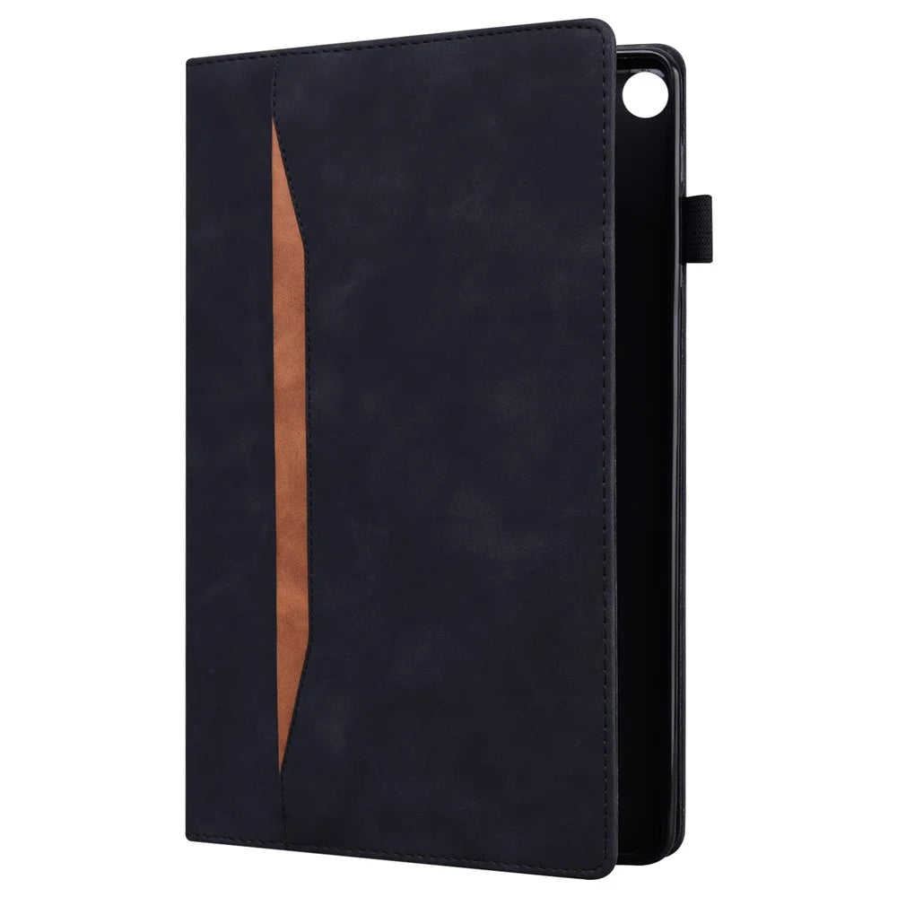 Front Pocket Business Style PU Leather Wallet Stand Tablet Cover Case for iPad mini (2024) / mini (2021) - Black - 4