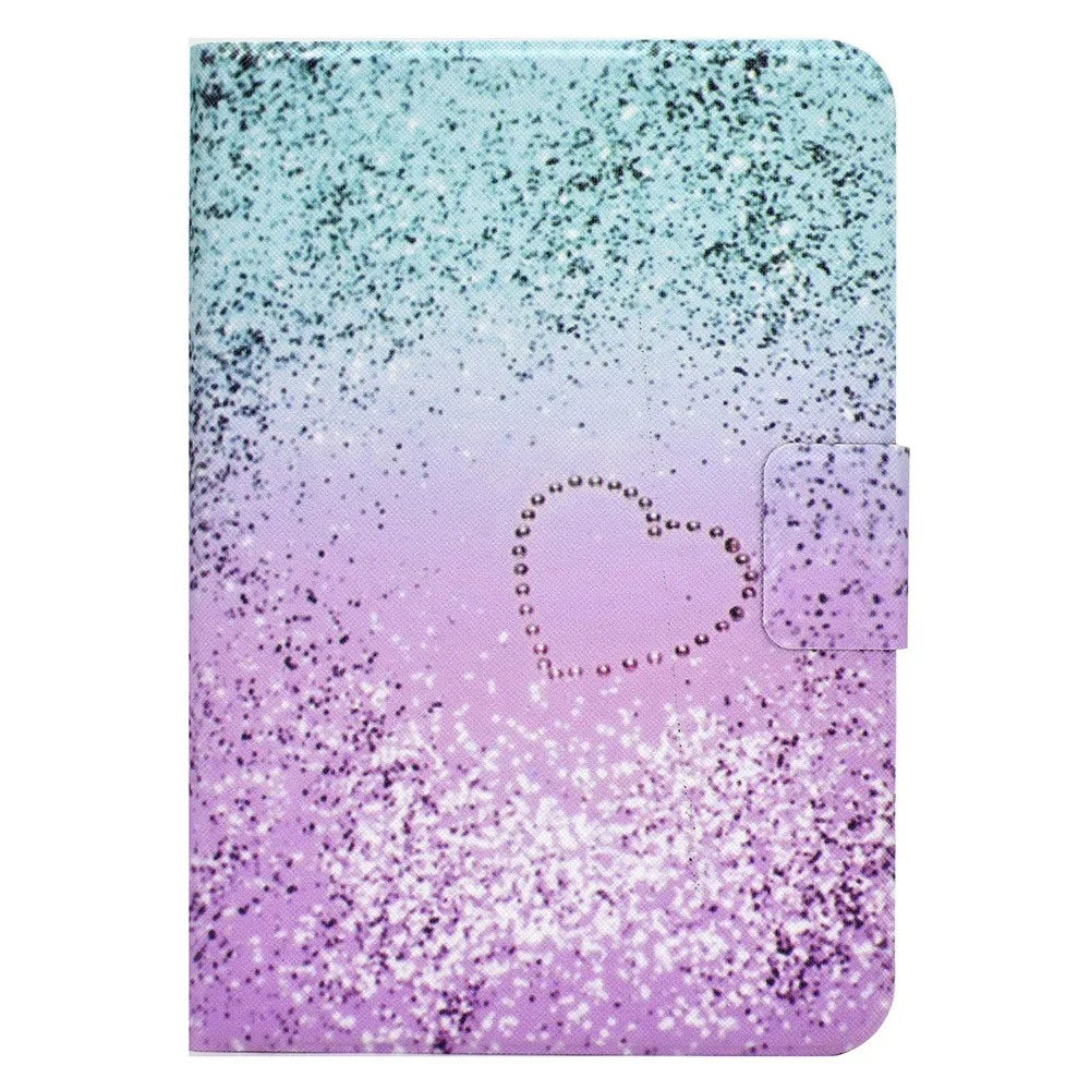For Lenovo Legion Y700 Pattern Printing Leather Shock Proof Tablet Case Protective Cover - Heart - 2