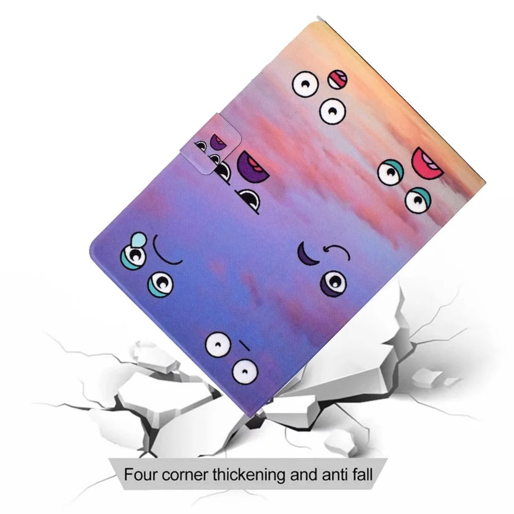 Protective Case for Lenovo Tab M10 Plus (3rd Gen) / Xiaoxin Pad 2022 10.6 inch Pattern Printing Tablet Leather Cover with Card Slots Stand - Emotion - 7