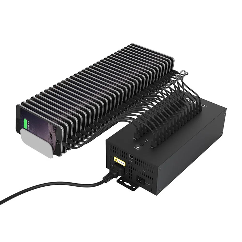 ORICO 30 Ports Industrial USB2.0 HUB for SD TF Card Reader U Disk Batch Data Test Copy - 3