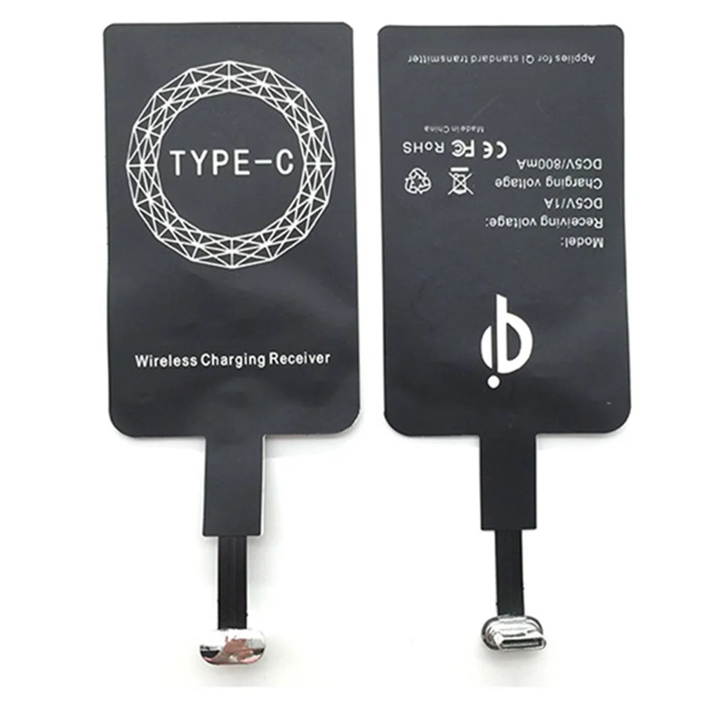 Universal Type-C Magic Tag Qi Standard Phone Wireless Charging Receiver Adapter - 2