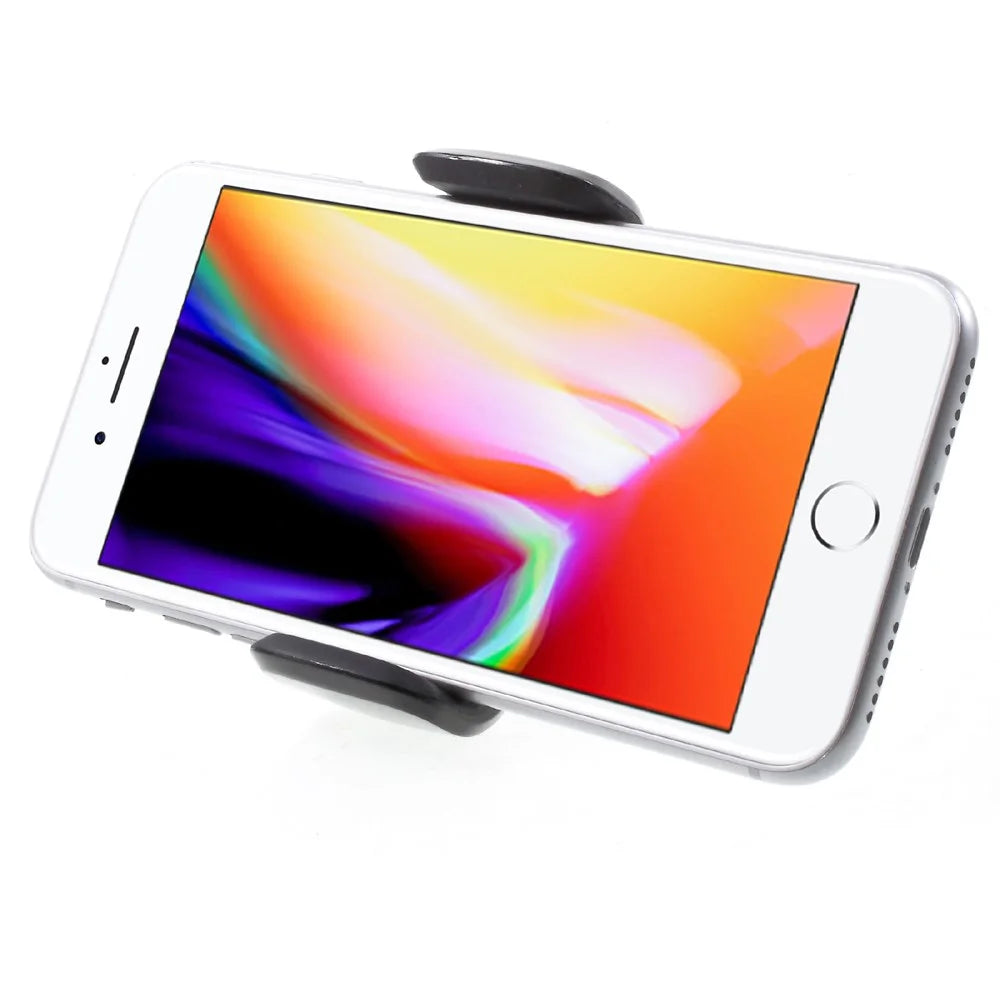 Universal Car Air Vent Smartphone Mount for iPhone Samsung LG etc, Width: 5.5-10cm - Black - 3