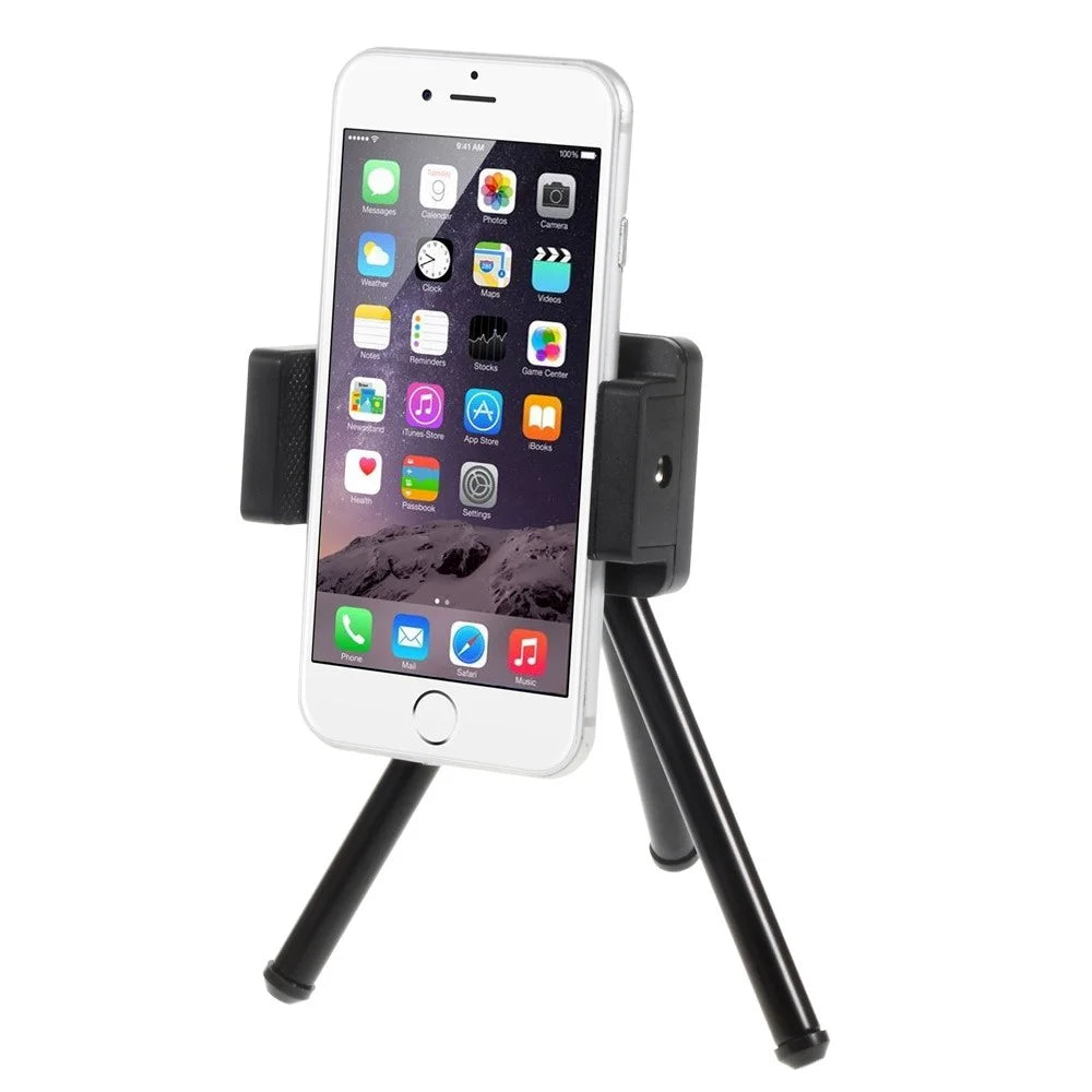 Portable Rotary Tripod Stand with Phone Holder Mount, Size: 5-9cm - 2